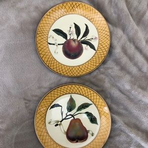 Set of Raymond Waites painted Fruit plates